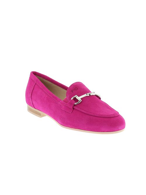mocassino da donna in camoscio fucsia NERO GIARDINI | E418213D609
